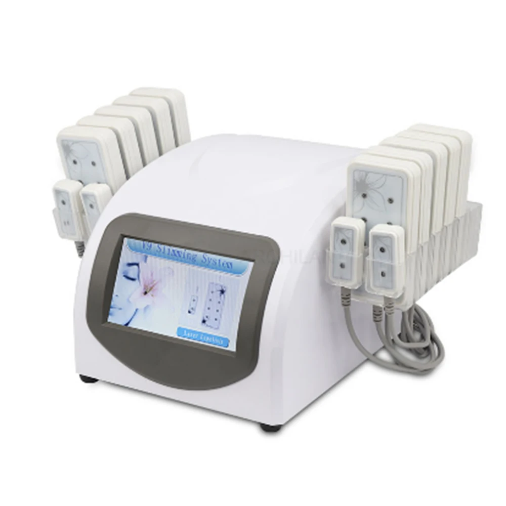 

Professional Lipo Laser Slimming Machines Portable Home use 14 Pads Lipolaswer Beauty Loss Weight Euqipment Dissolve Fat 2019