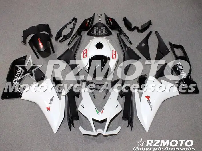 Мотоцикл впрыска ABS Полный обтекатели комплект подходит для Aprilia RS4 50 125 2012 2013 12 13 14 15 тела набор Белый