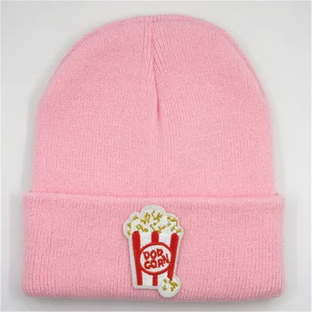 

Popcorn embroidery Cotton Thicken knitted hat winter warm hat Skullies cap beanie hat for kid men and women 109