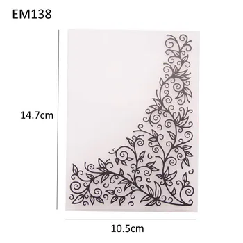 

Plastc Corner Vine Embossing Folder Template Stencils 1Pcs Photo Album Tools Craft Card Making Paper Cards DIY Scrapbooking