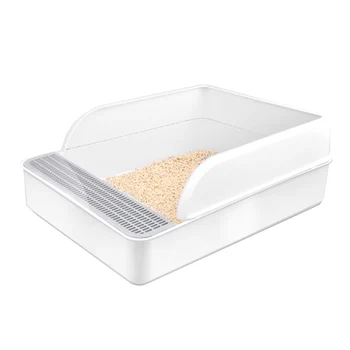 

Cat Toilet Pan with Shovel pet supplies Pets Cat Litter Box Splash Resistance Semi-Enclosed Deodorant