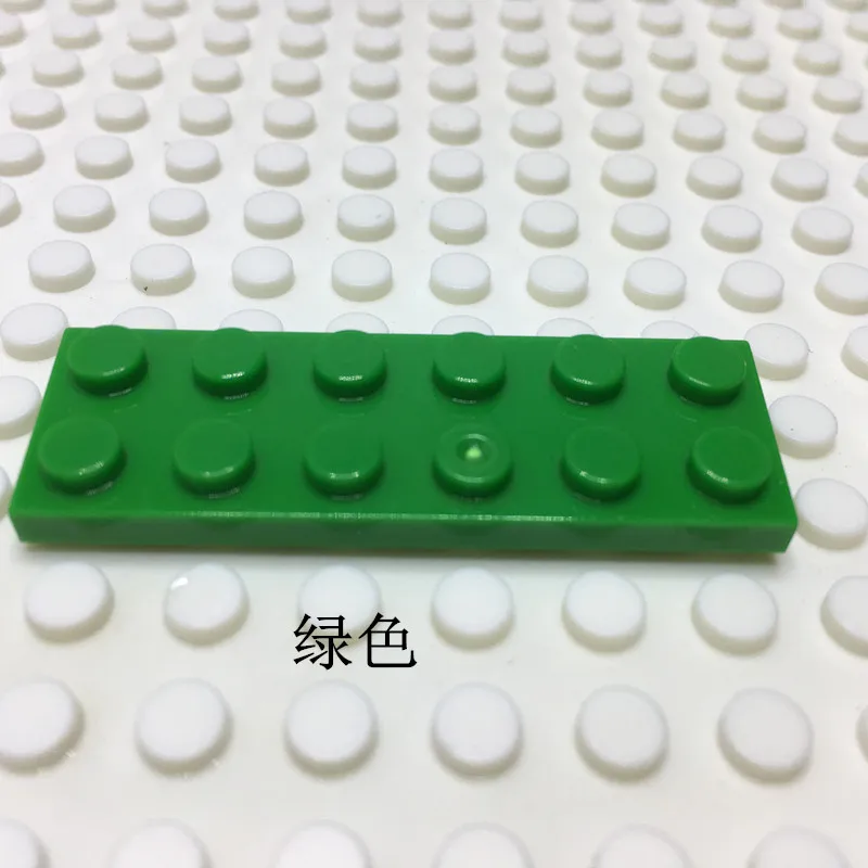 2X6 низкая пластина Тонкий Чип 100 г/пакет около 55 штук шт diy строительный блок запас аксессуары Игрушка