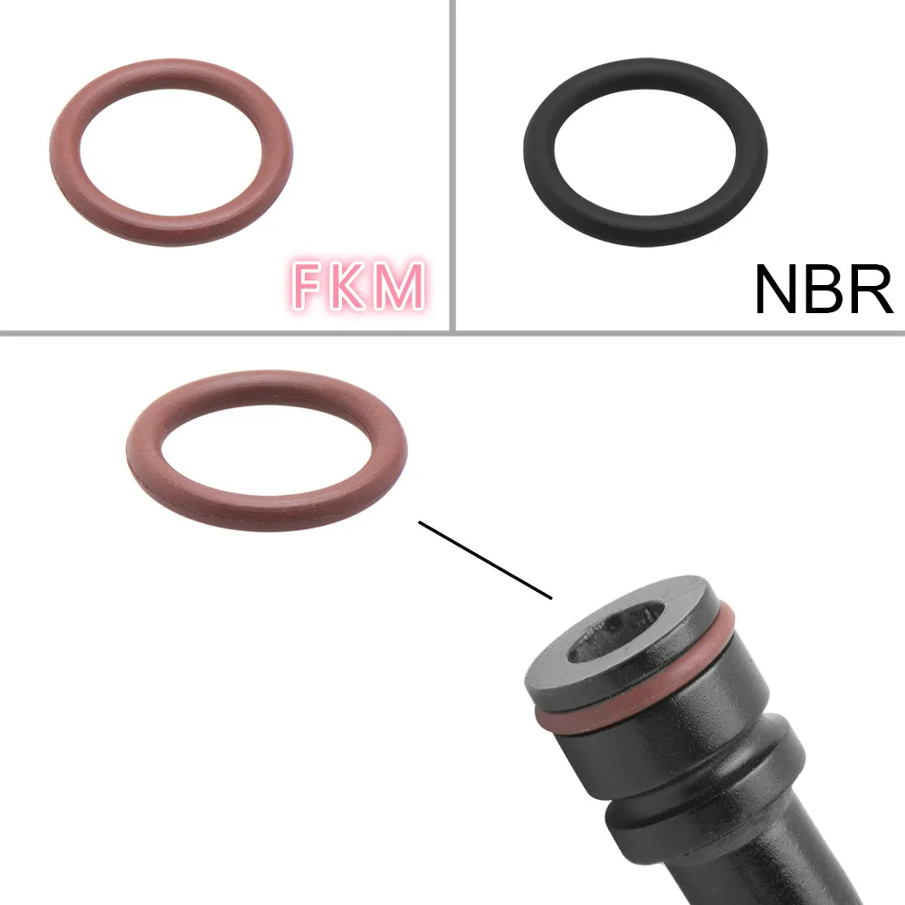 AN10 FKM Fuel Swivel Hose Anoized Aluminum Straight Elbow 0 45 90 120 Degree Hose End Oil Fuel Reusable Fitting Black