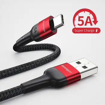 

5A Super Fast Charge Magnetic Micro USB Cable For IPhone Samsung Data Wire Cord Magnet Charger USB Type C 2m Mobile Phone Cables