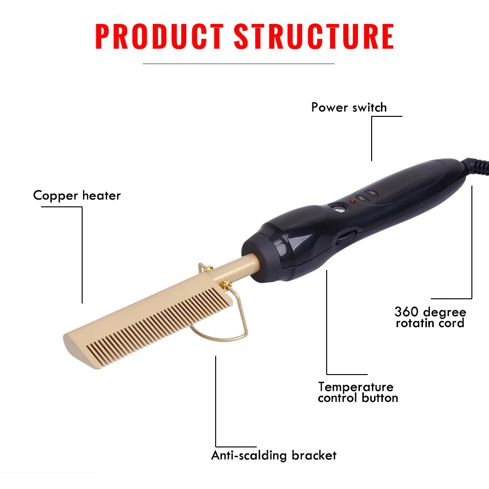Выпрямитель, электрическая расческа, палочка для завивки волос, щипцы для завивки волос, расческа для горячего выпрямления, электрическая расческа из титанового сплава