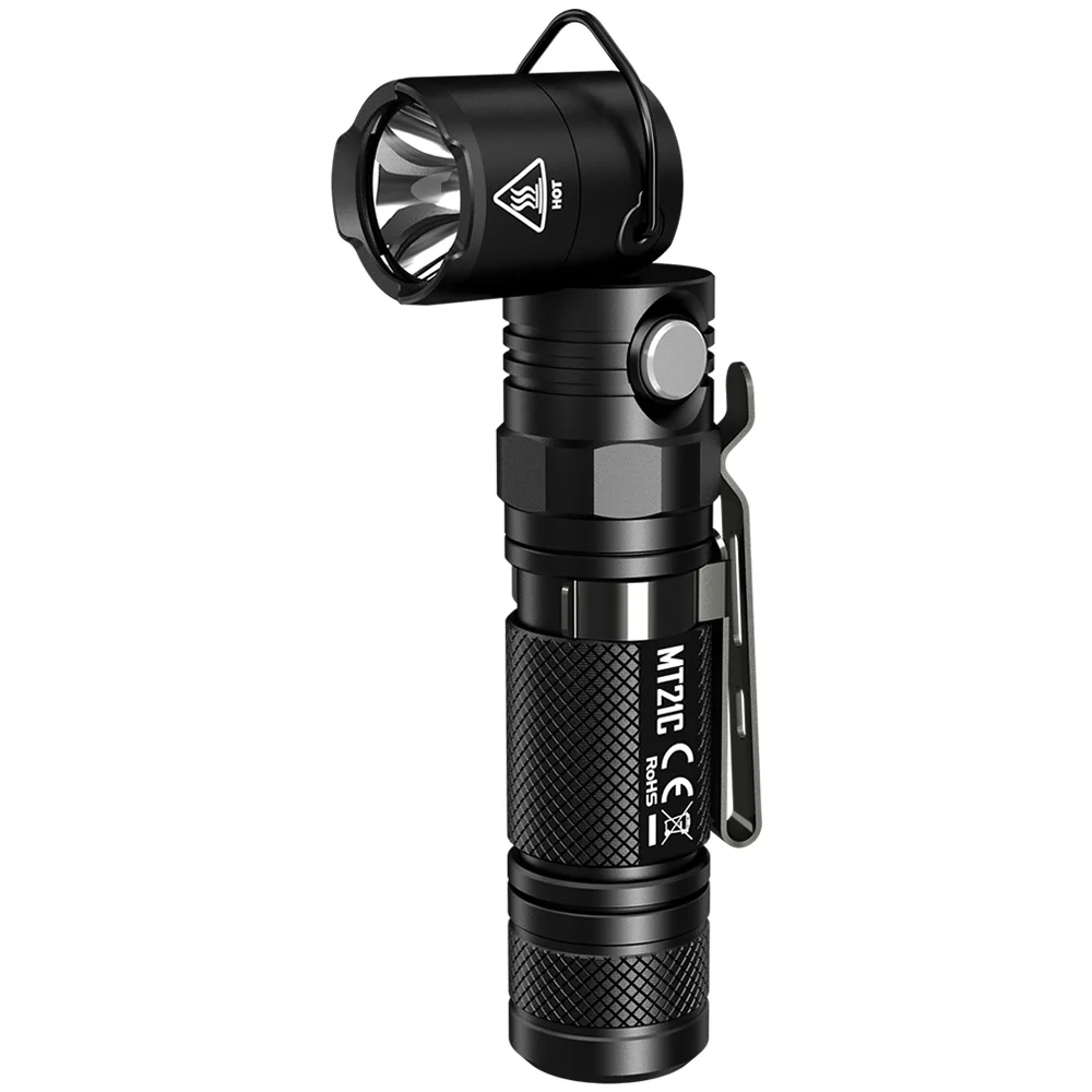 Top Sales 2018 NITECORE MT21C 1000LM MultiFunctional 90Degree Adjustable Flashlight Portable Diecast Torch Without 18650 Battery | Лампы и