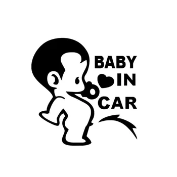 

Baby in car car sticker boy baby reflective personality sticker paste urine baby stickers
