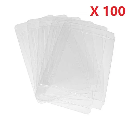 Ruitroliker 100Pcs Clear PET Box Case Sleeve Covers CIB Protector for saturn single CD box