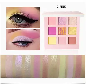 

9 Color Shimmer Glitter Eye Shadow Powder Palette Fashion Matte Eyeshadow Cosmetic Shimmer Glitter Eye Eyeshadow TSLM2