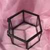 Mini Hexagon Geometric Wedding Ring Box Ring Bearer Box Tabletop Succulent Plants Planter Wedding Decoration 6