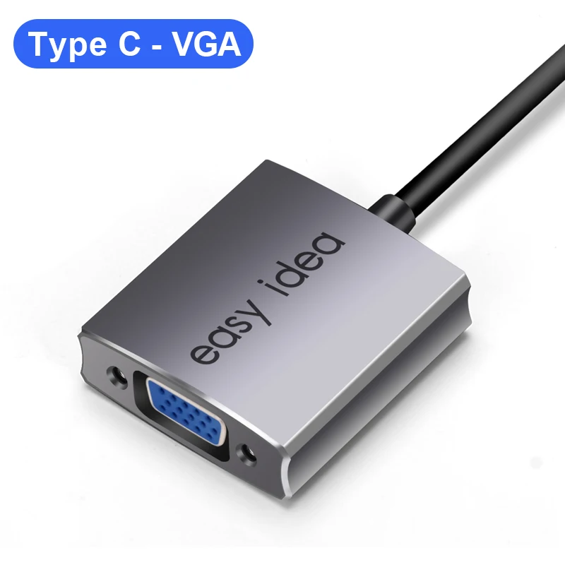 Type C -VGA USB C концентратор Мульти USB 3,0 разветвитель Тип C концентратор адаптер USB-C концентратор HDMI несколько USB C док-станция USB 3,1 расширитель для MacBook Pro - Цвет: Type C -VGA