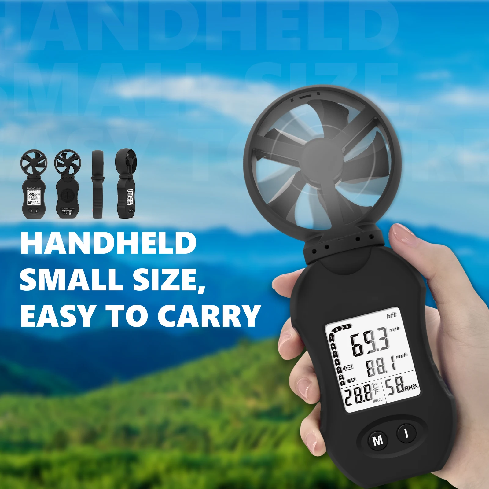 vento, temperatura, umidade, perfeito para atividades ao