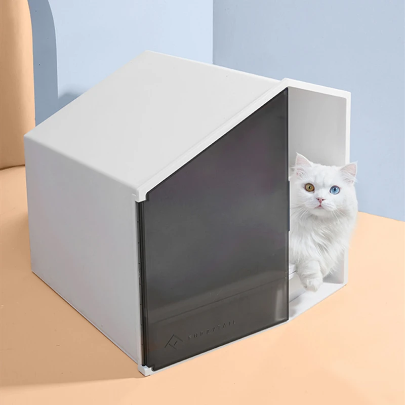 

1 Small house cat sandbox supplies semi-enclosed cat toilet sandbox deodorant cat dung basin