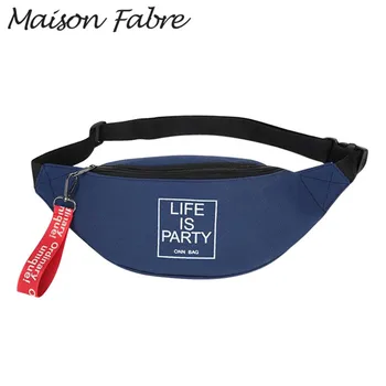 

Maison Fabre man bag shoulder canvas Chest bags letter women small Travel zipper handbag 2019 ladies multifunction bag sports