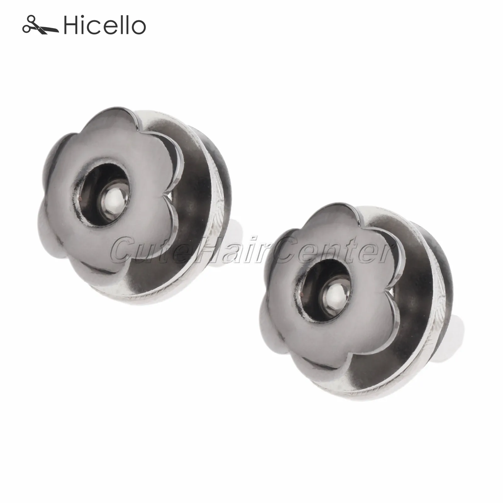 10 sets Metal Magnetic Snaps 16mm/18mm Buckles Buttons Press Decoration for  Sewing Clothing Bag Purses Silver Hicello