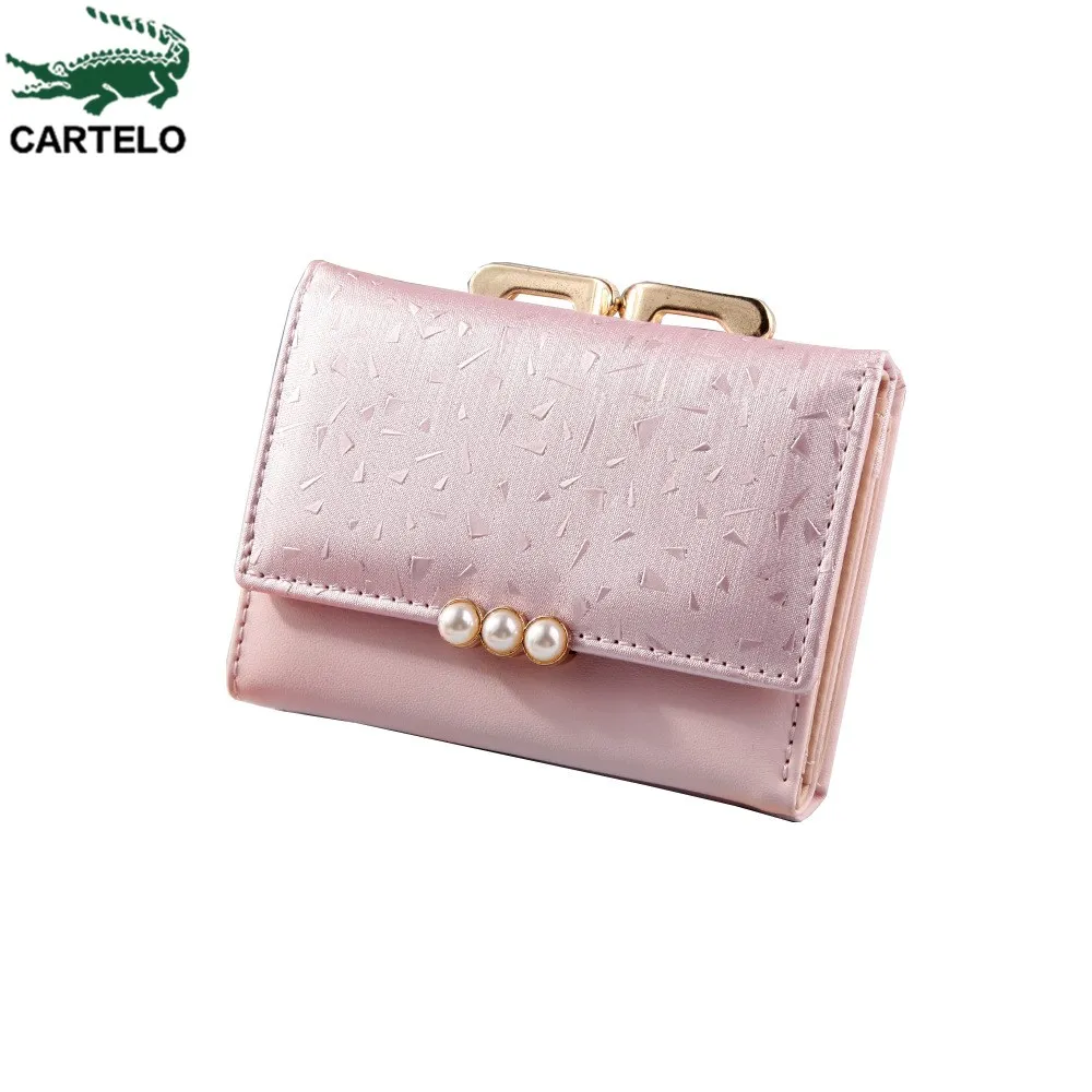 

CARTELO 2020 new ladies wallet Korean version high quality ladies wallet tide pearl ladies coin purse cute ladies clutch bag