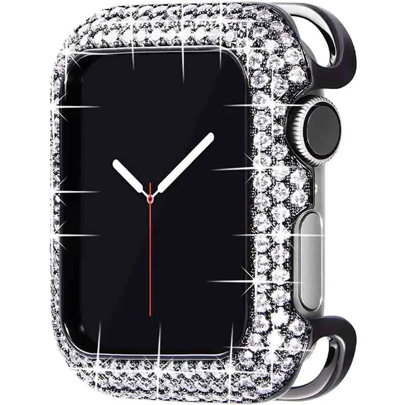 Luxury case for Apple Watch 6 SE 3 42mm 38mm Rhinestone Diamond Protective Cover Women Jewelry