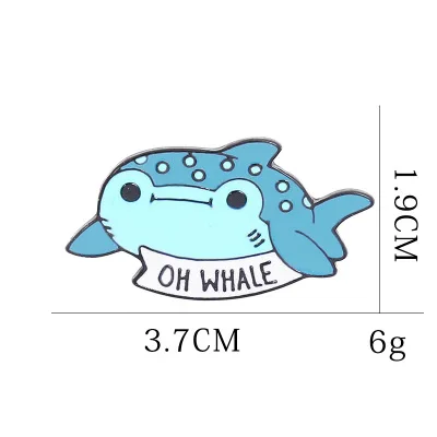 Oh Whale Женская Модная бижутерия, брошь-булавка