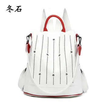 

Fashion Trend Women Bagpack Luxury Leather Backpack School Bags for Teenage Girls Anti-theft Travel Backpack Designer Back Pack