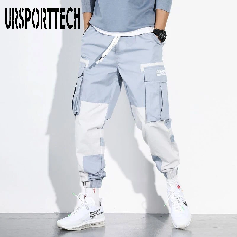 

2020 Streetwear Men's Multi Pockets Cargo Harem Pants Hip Hop Casual Male Track Pants Joggers Trousers Fashion Harajuku Men Pant