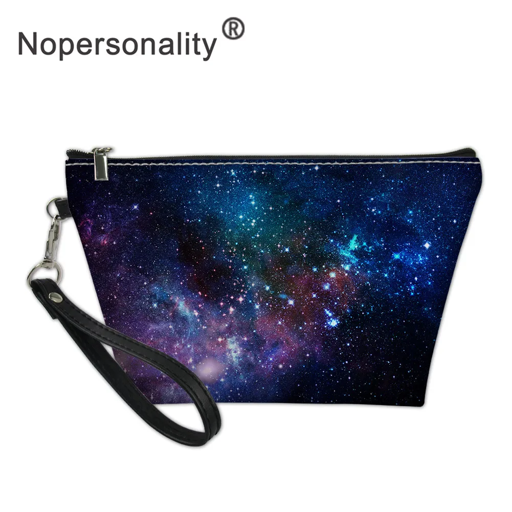 Nopersonality Galaxy Space женская косметичка, кожаный маленький косметический чехол, клатч на молнии, органайзер для хранения монет, сумочка для туалетных принадлежностей - Цвет: L2770Z8