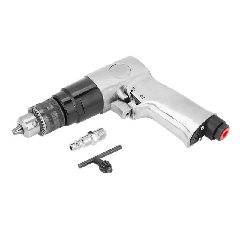 

Pro 3/8 Air Drill Pneumatic Reversible Auto Mechanics Repair 1/4 Air Inlet