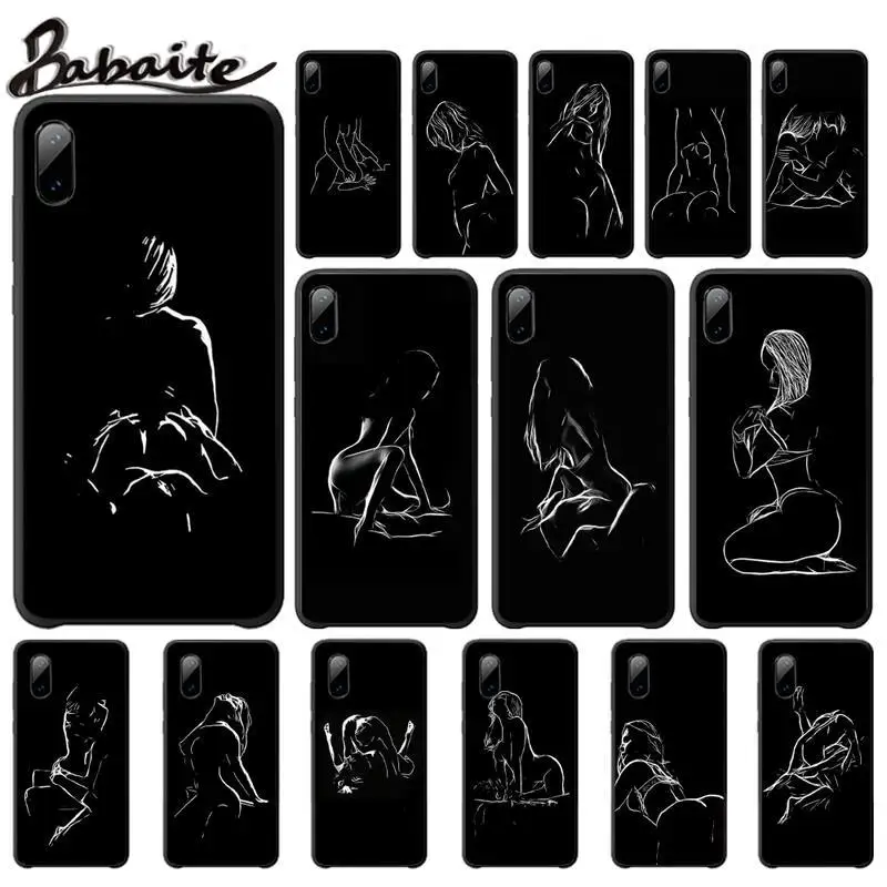 Минималистичный стиль Серия Twerk It Sexy Line Чехлы Роскошный чехол для Huawei Y6 Y7 Y9 Prime Nova 2