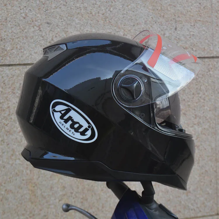 Arai полный шлем двойной объектив мотоциклетный шлем цена супер высокого класса защитные шлемы, унисекс шлем