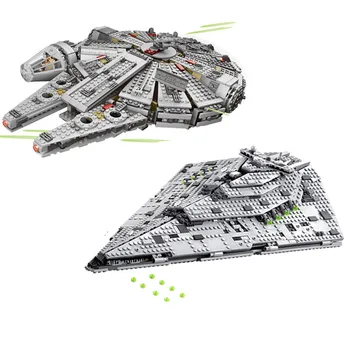 

In Stock 75105 OLEKU Millennium Compatible Lepinblock Star Wars Set Bricks Models Building Block Toys for Children Starwars