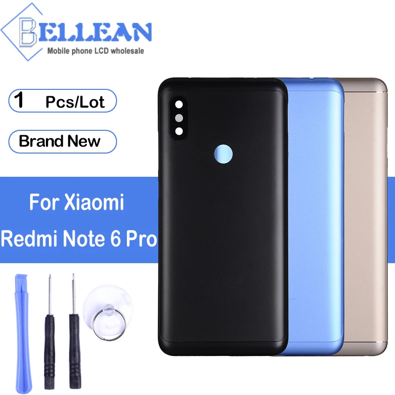 Dinamico Note 6 Pro Задняя стеклянная крышка для Xiaomi Redmi Note 6 Pro Задняя крышка батареи задняя крышка корпус панель Стекло