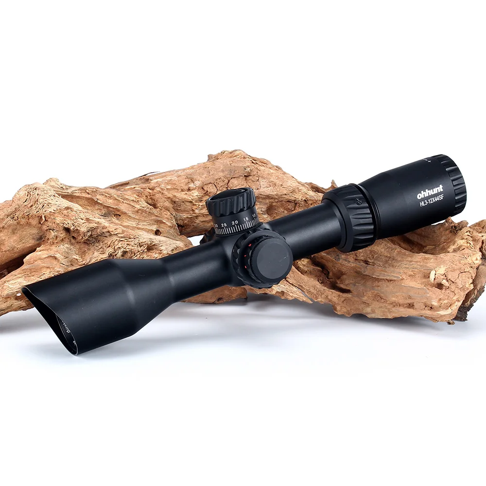 ohhunt HL 3-12X44 SF Tactical Optical Sight Glass Etched Reticle Hunting Riflescope RGB llluminate Side Parallax Rifle Scope  (16)