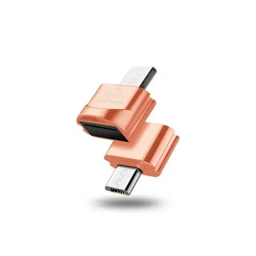 Кард-ридер USB 3,0 высокоскоростной Micro-USB/type-C кард-ридер TF Micro-SD OTG телефонный адаптер OTG карта - Цвет: Rose Red Micro USB