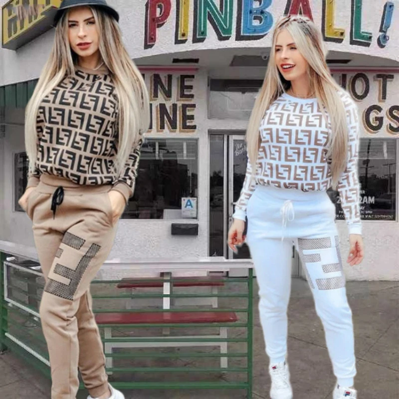 Printed 2 Piece Set Women Tracksuit Pullover Sweatshirt Trousers Jogger Set Casual Women Two Piece Outfits O-neck Tops Pants Set Printed 2 Piece Set Women Tracksuit Pullover Sweatshirt Trousers Jogger Set Casual Women Two Piece Outfits O-neck Tops Pants Set