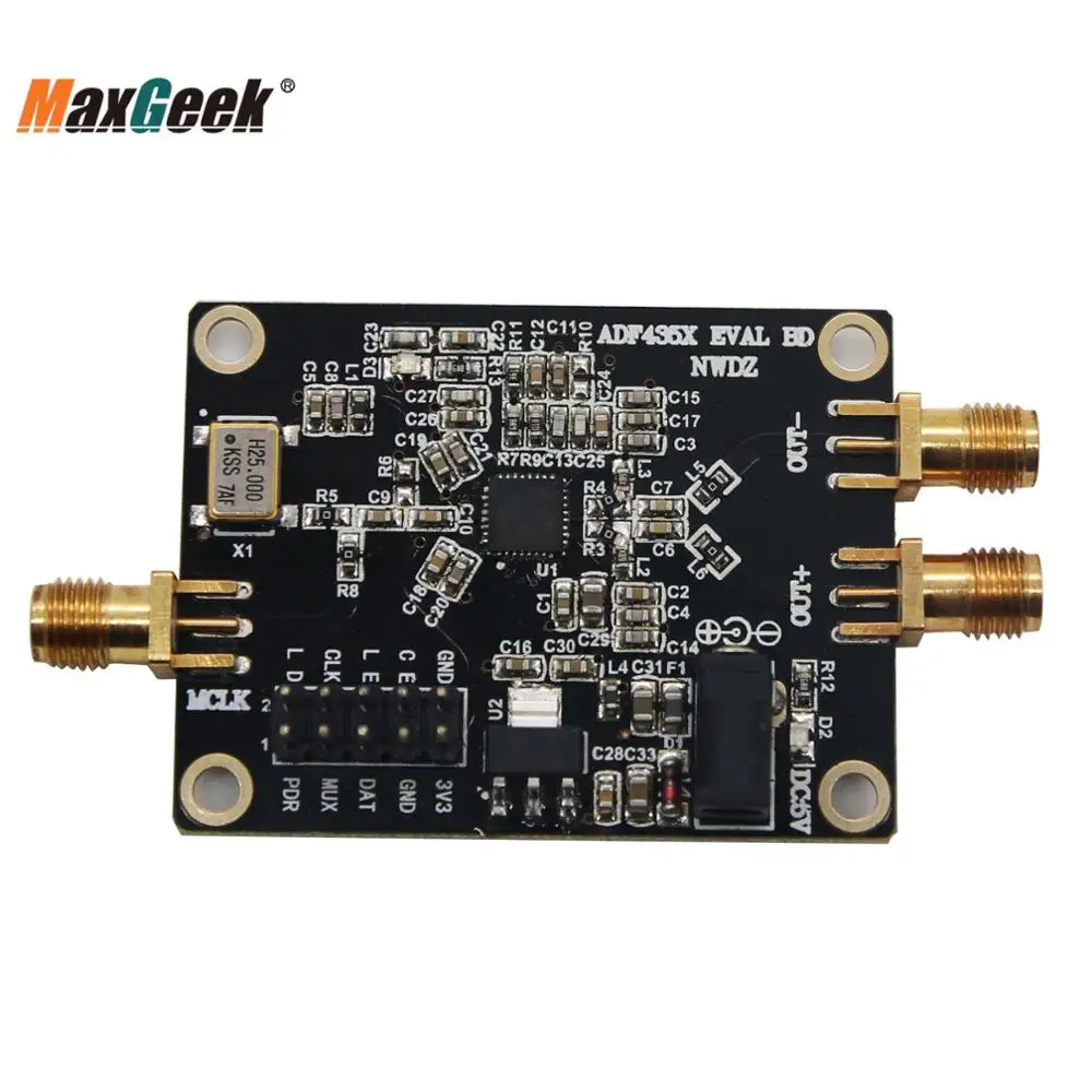 Maxgeek 35 м 4 ГГц PLL РЧ источник сигнала Частотный синтетическая плата разработки