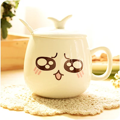 13 Ceramic Mugs Couples Cups Friends Gifts Office Coffee Milk Cups Ceramic Cup Creative Personality Cute Expressions Patterns - Цвет: 13