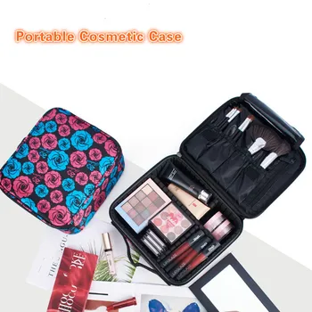 

2020 New Professional Toiletry Bag Cosmetic Bag Organizer Women Travel Make Up Cases Big Capacity Cosmetics Suitcases For Makeup