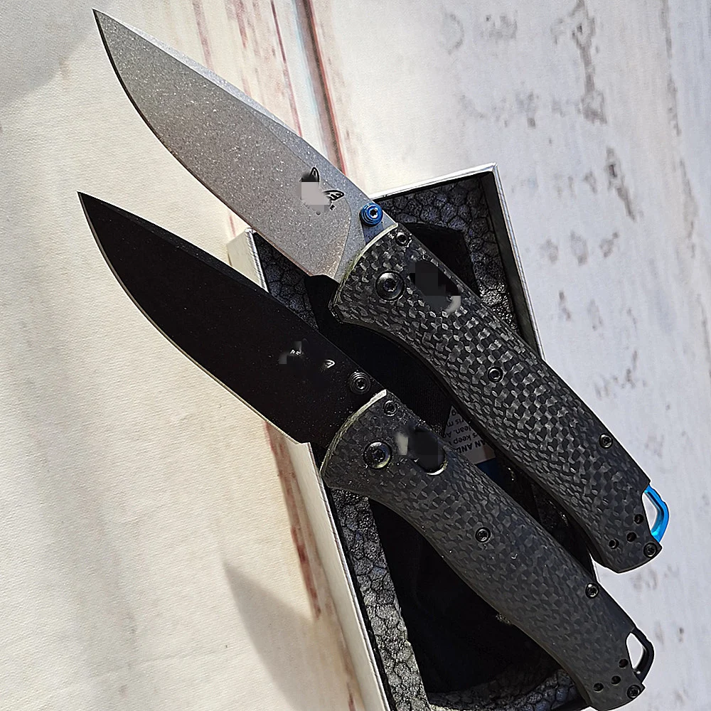 JUFULE Real D2 Blade 535BK 535-3 Carbon Fiber Handle Folding Pocket Survival EDC Tool Kitchen Camping Hunt Utility Outdoor Knife |