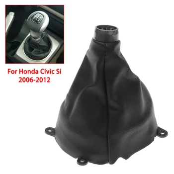 

Manual Gear Shift Boot PU Leather Black Stitched For Honda Civic Si 2006-2012