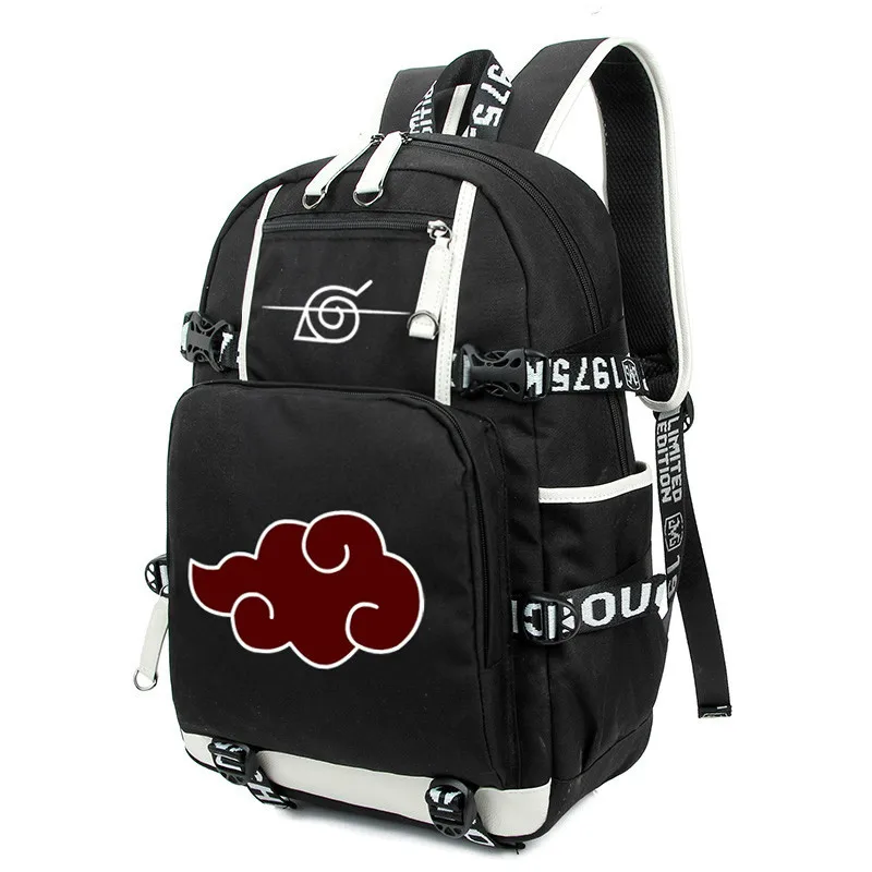Anime Backpack Naruto School Backpacks bag Teenagers Akatsuki Itachi Sharingan Cosplay Boys Girls Laptop Bags Travel Rucksack