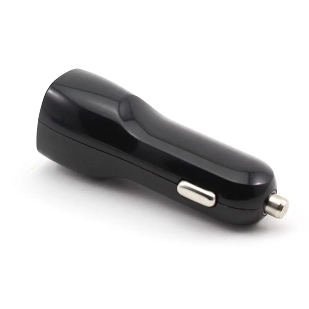 Черный, белый цвет стройные устройство для автомобиля с двумя портами USB подключение к автомобильному прикуривателю Зарядное устройство адаптер 2.1A 1A 5V Для Iphone 5S 4S для Galaxy S4 Note 3