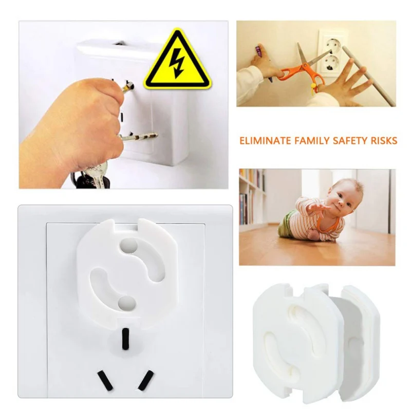 

Outlet Plug Covers Child Proof Electrical Protector Plastic Power Socket Cover Home Protect Baby Kids