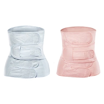 

2 Pcs XL Adjustable Belly Band After Pregnancy Belt Maternity Postpartum Bandage Band Recovery Shapewear Corset Girdle Slimming