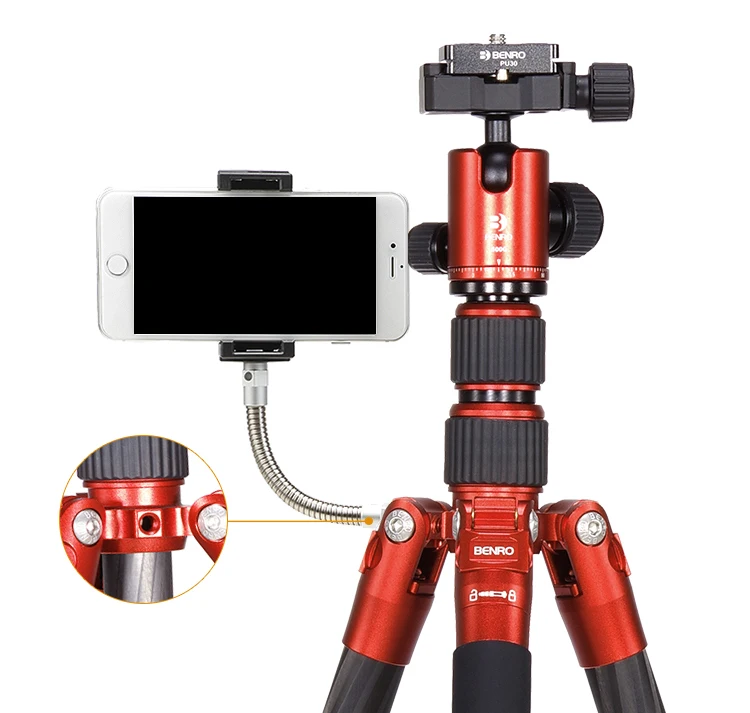 MC09 BENRO carbon fiber tripod SLR camera micro single bracket travel portable PTZ tripod set