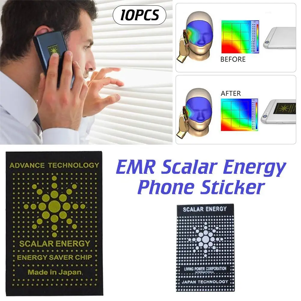 

10PCS EMR EMF Energy Anti Radiation Protection Quantum Energy Radiation Protection Mobile Phone Stickers