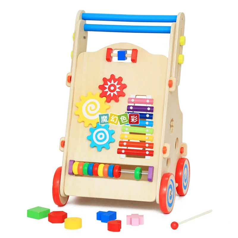 - Wholesale Wooden Color Multifunctional Games Building Blocks Walker Toys For Early Childhood Education