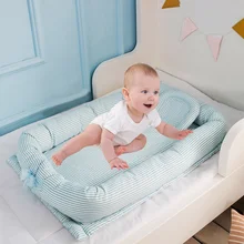 90*50*15 см детская кровать-гнездо переносная люлька для путешествий детская хлопковая Колыбель для новорожденных складная детская люлька бампер Cribs