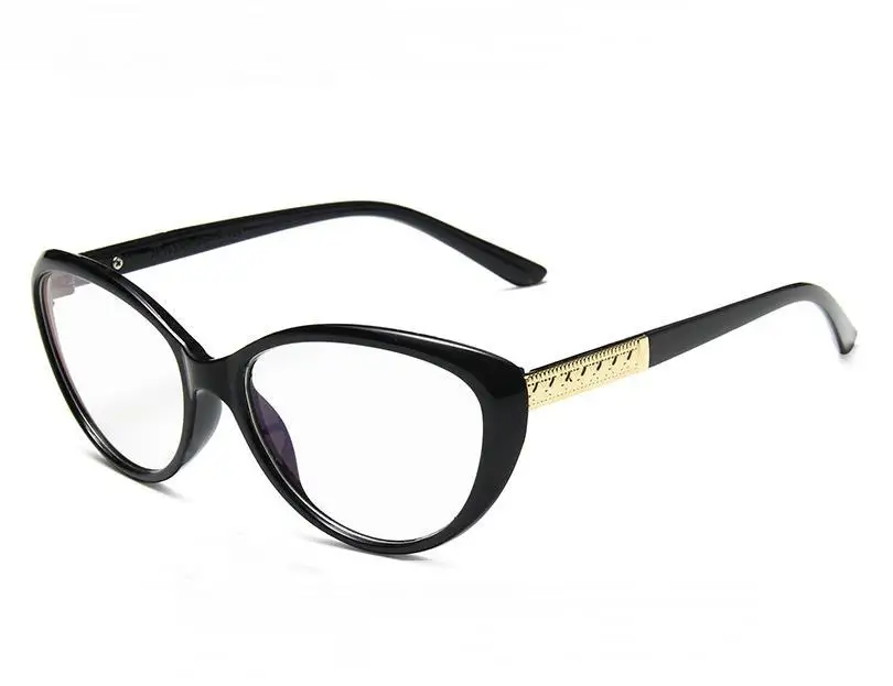 

Womens Sexy Vintage UV400 Spectacle cat eye Glasses Frame Computer Gaming Clear Lens Anti-UV Anti Blue Light Rivet Eyeglasses