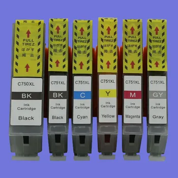 

Ink Cartridges PGI 750 750XL CLI 751 751XL Remanufactured For Canon PIXMA MG5470 MG6370 MG6470 IP8770 MG7170 Inkjet Printer