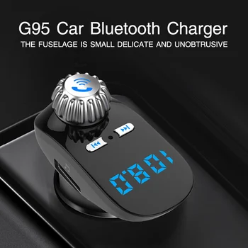 

Multifunction Car Bluetooth FM Transmitter Dual USB MP3 Player TF Card Audio LED Display Handsfree Digital Music Car Accessories