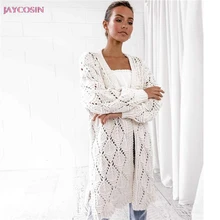JAYCOSIN свитер Vesten Женский вязаный лоскутный свитер с длинным рукавом и v-образным вырезом кардиган Pelaje femenino Manteau femelle#0820